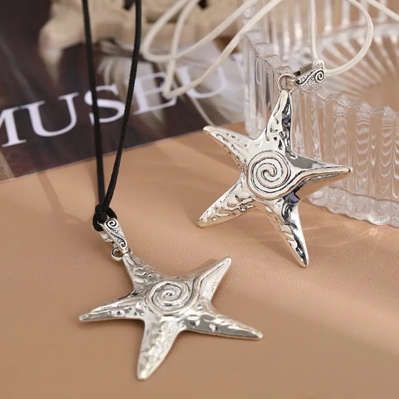 ⚜️𝟯𝟬%𝗢𝗙𝗙 𝗯𝘂𝗻𝗱𝗹𝗲𝘀 𝟯+⚜️ NEW Large Starfish Lariat Bohemian Necklace - Picture 12 of 15